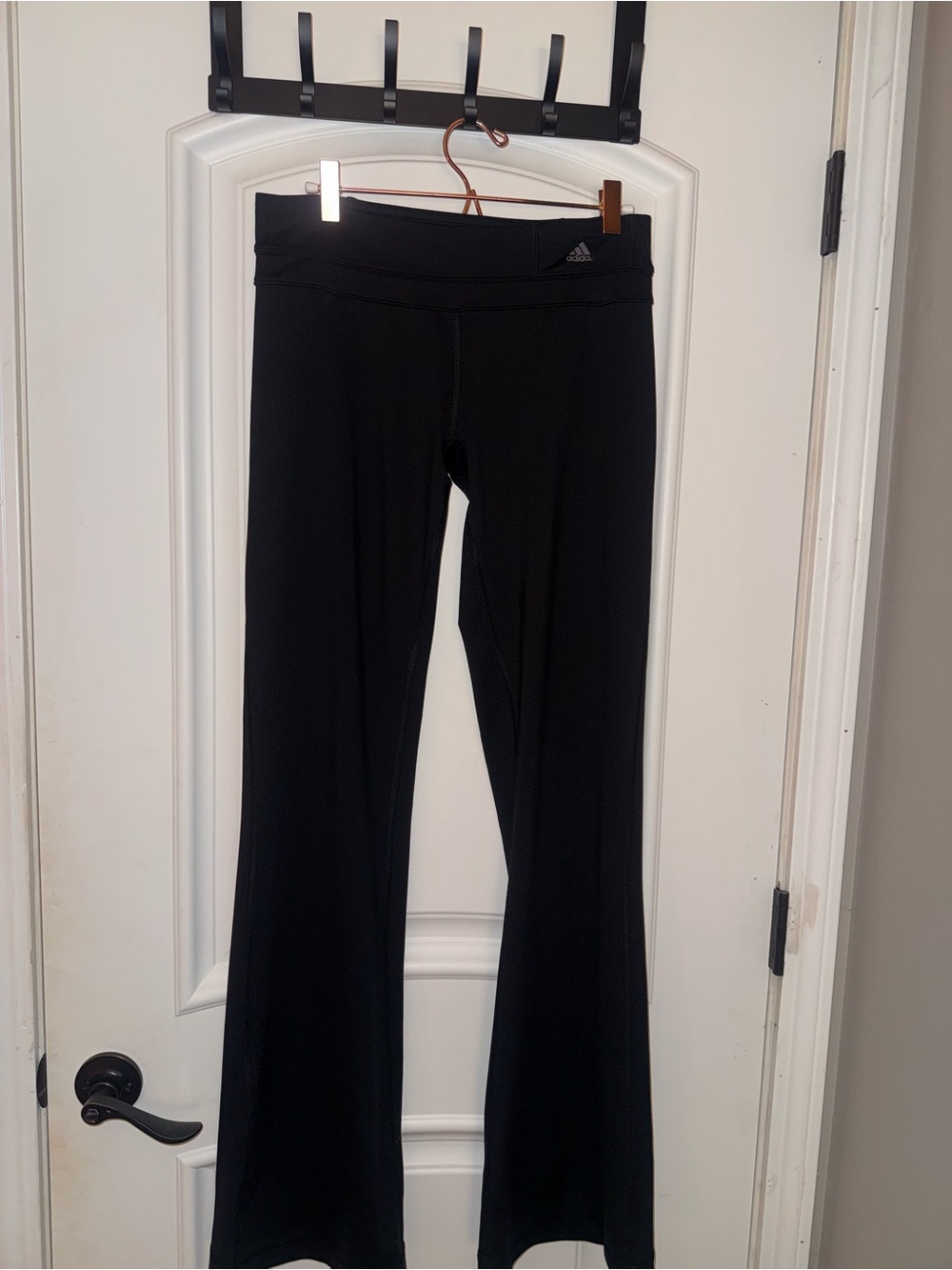 2000s adidas Black Flare Yoga Pants